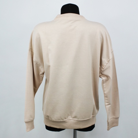 Свитшот с вышивкой (светло-бежевый)